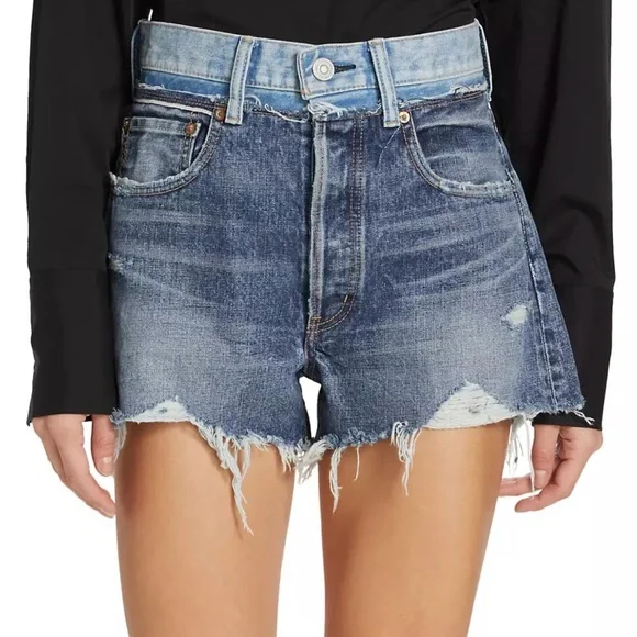 Moussy Blue Jean Shorts - Picture 2 of 5